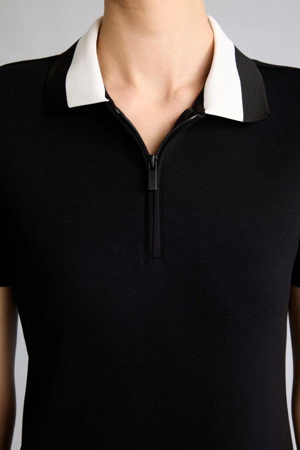 DeFacto Ultra Yumuşak Standart Fit Polo Yaka Basic Kısa Kollu Mini Elbise H8702AX26SM görsel 7