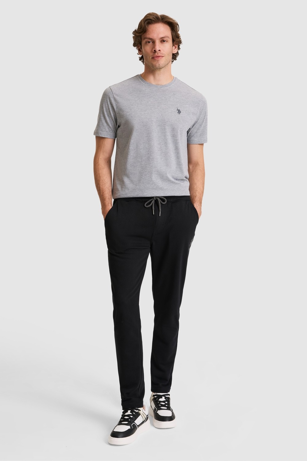 U.S. Polo Assn. Erkek Siyah Eşofman Altı 50322603-VR046