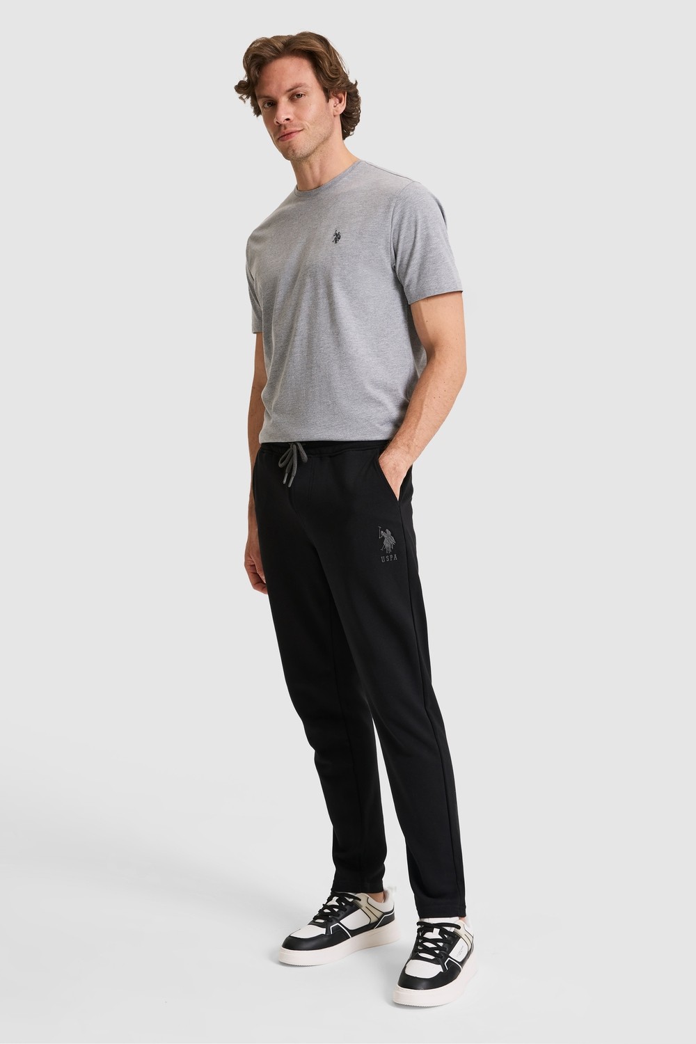 U.S. Polo Assn. Erkek Siyah Eşofman Altı 50322603-VR046 görsel 3