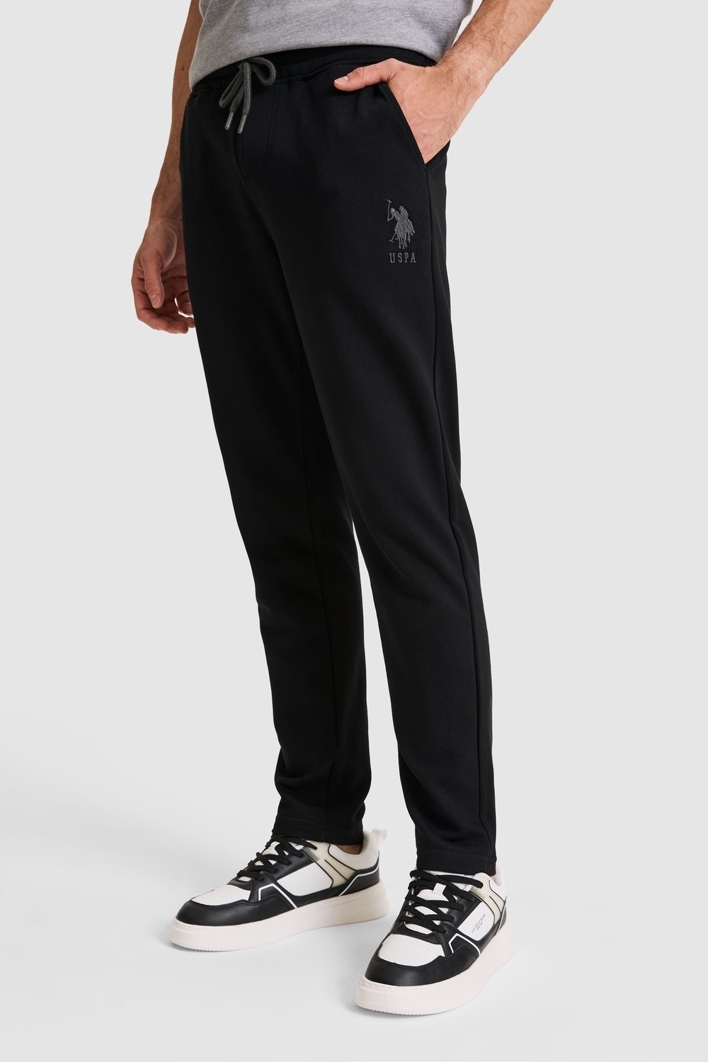 U.S. Polo Assn. Erkek Siyah Eşofman Altı 50322603-VR046 görsel 5