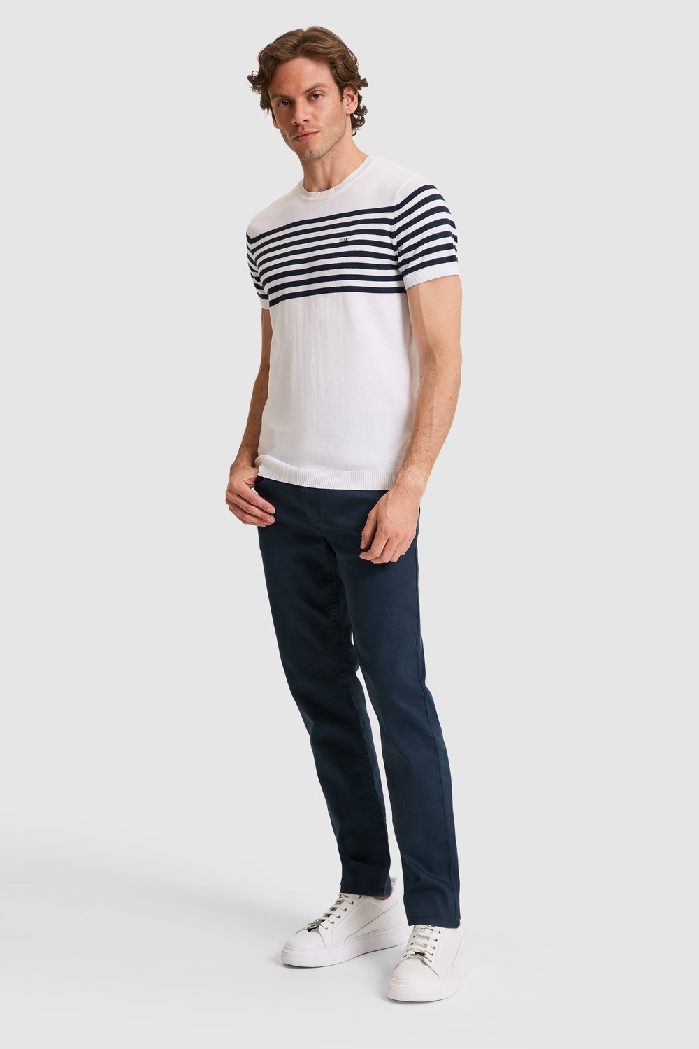 U.S. Polo Assn. Erkek Slim Fit Bisiklet Yaka Siyah Triko Tişört 50325115-VR046 görsel 4