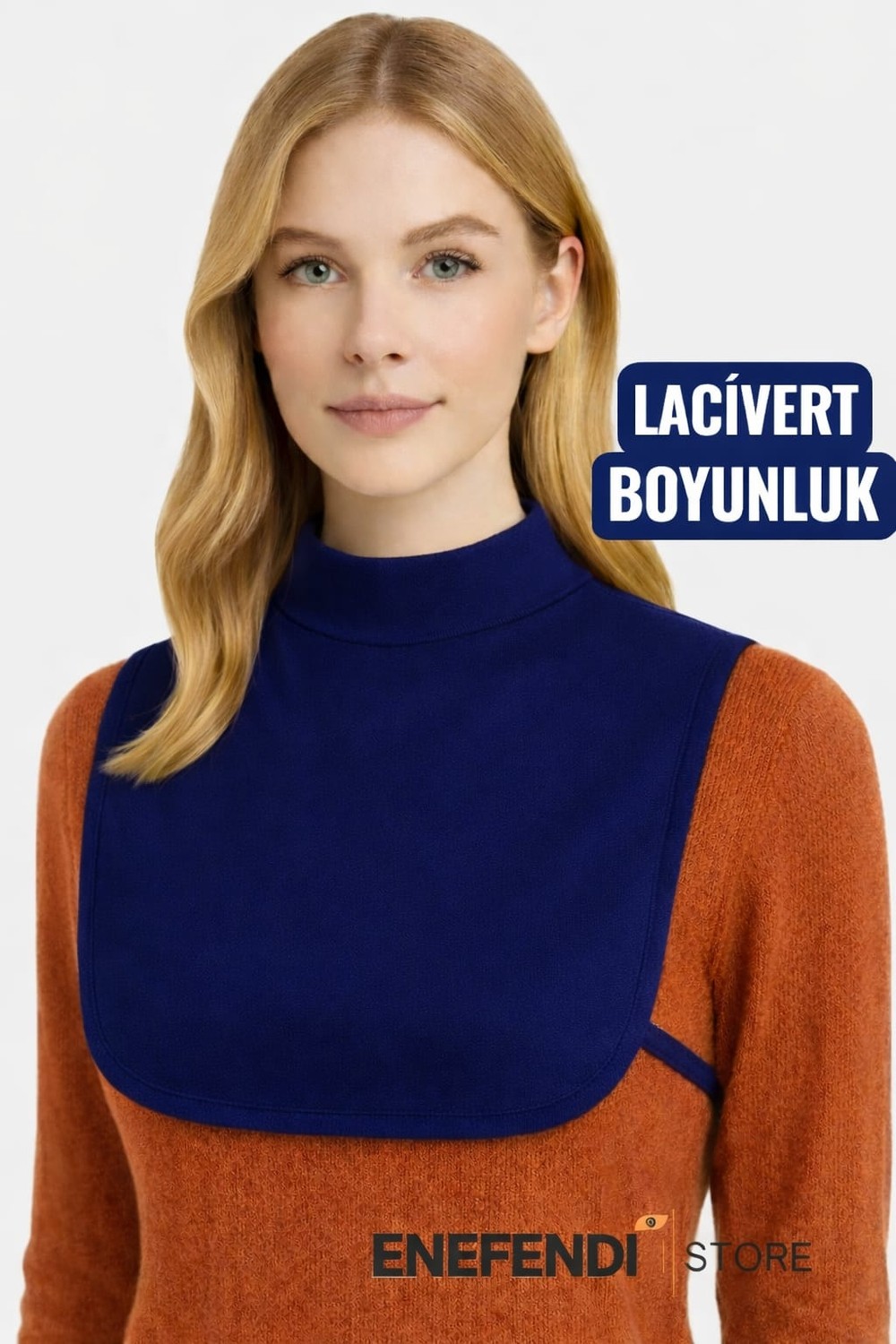 NF ND ENEFENDİ Boyunluk Tesettür Siyah görsel 6