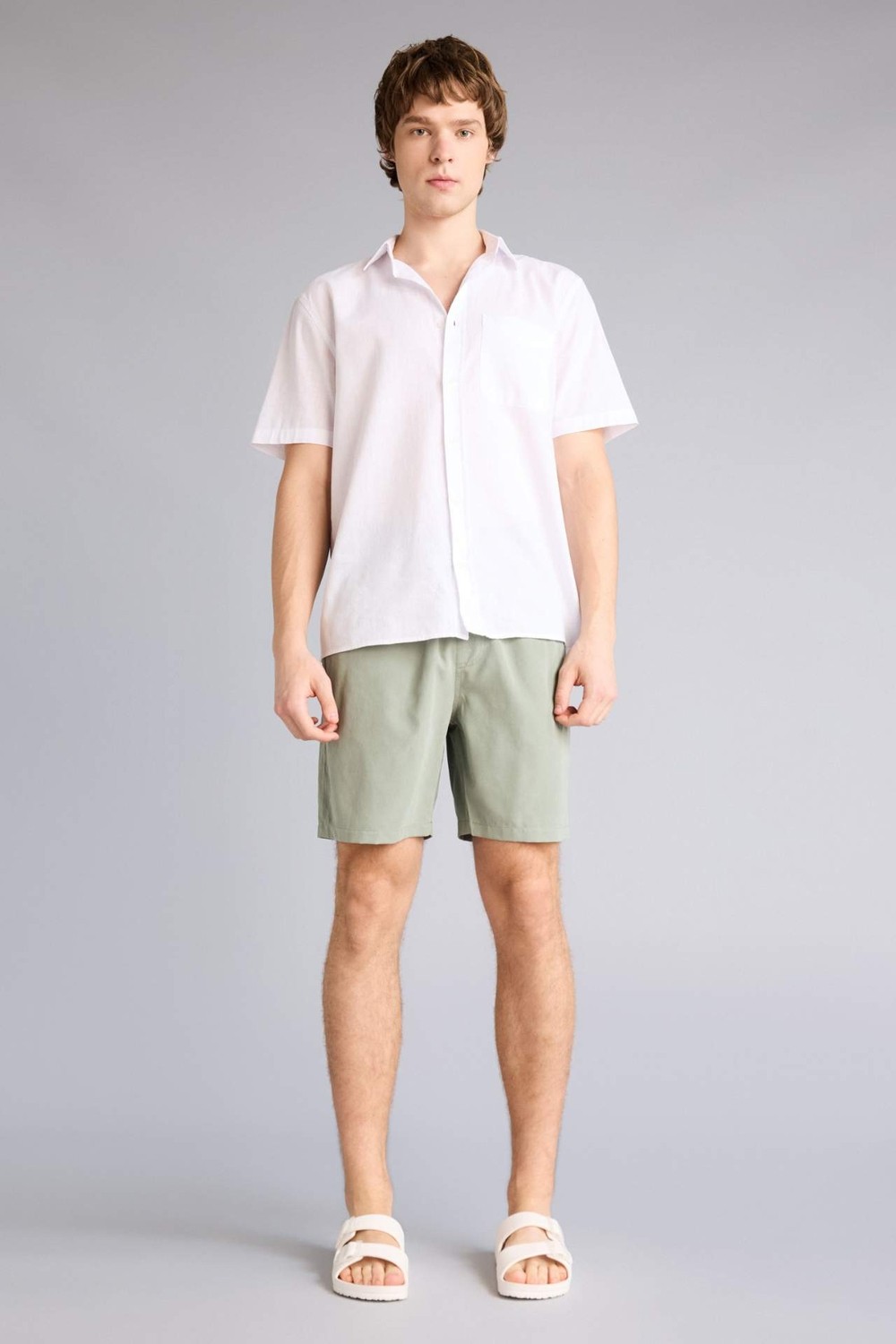 DeFacto Regular Fit Kısa Boy Yumuşak Tuşeli Deniz Şortu E0993AX26HS
