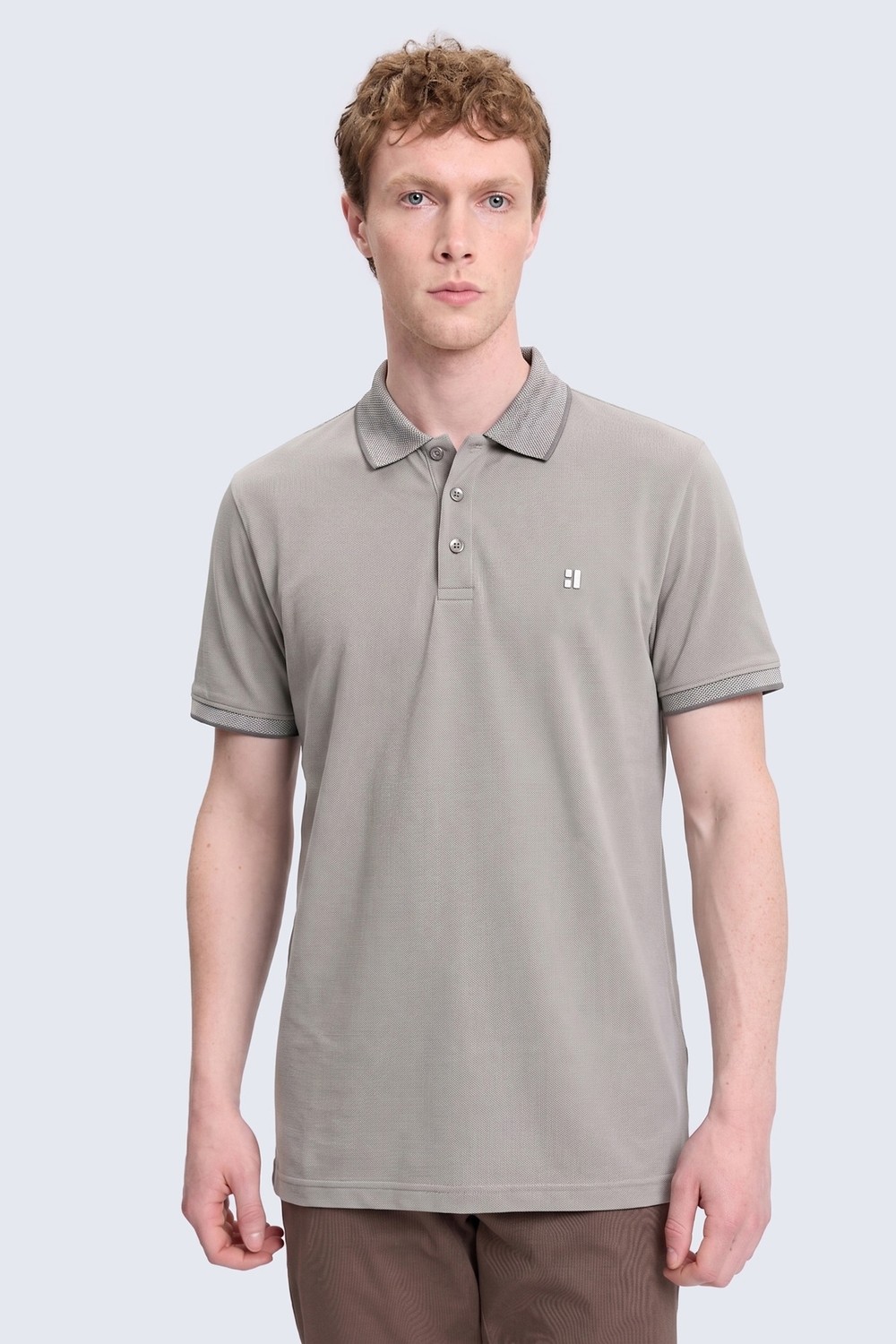 Hatemoğlu Erkek Lacivert %100 Pamuk Regular Fit Polo Yaka Tişört