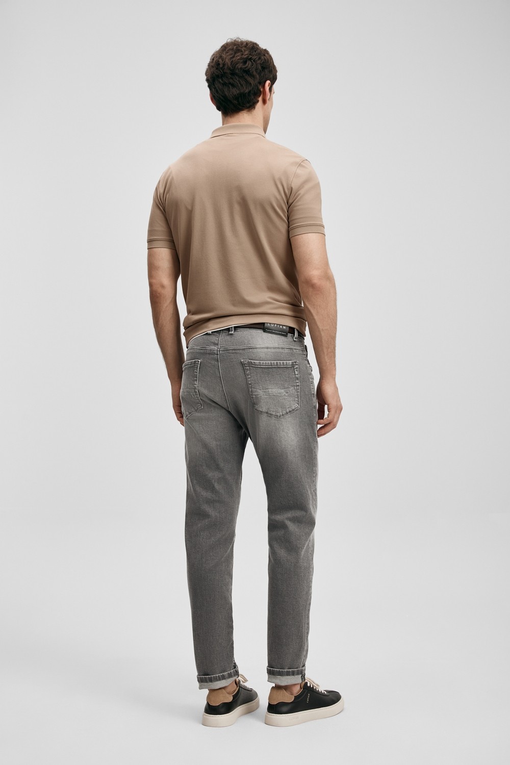 Lufian Tony Smart Jean Erkek Pantolon Slim Fit Açık Gri görsel 6