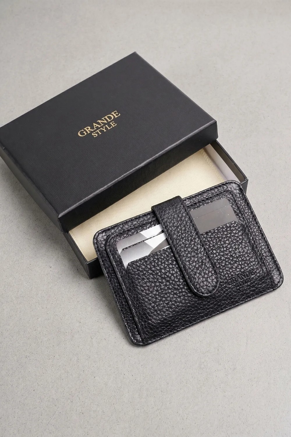 Grande Style 0539 Unisex Deri Kartlık