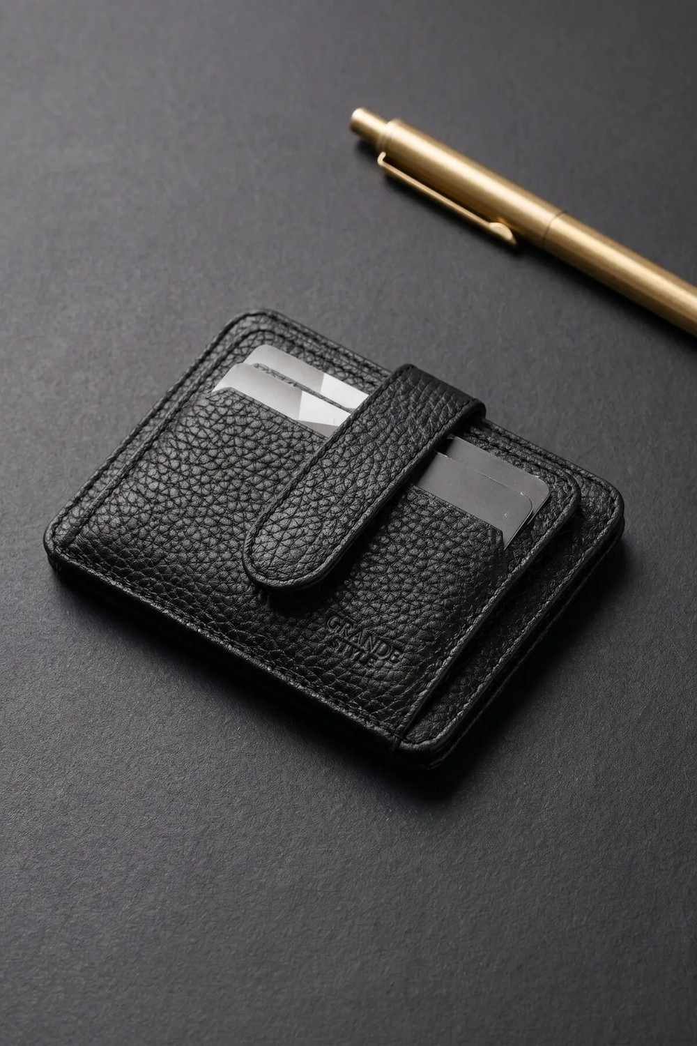 Grande Style 0539 Unisex Deri Kartlık görsel 2