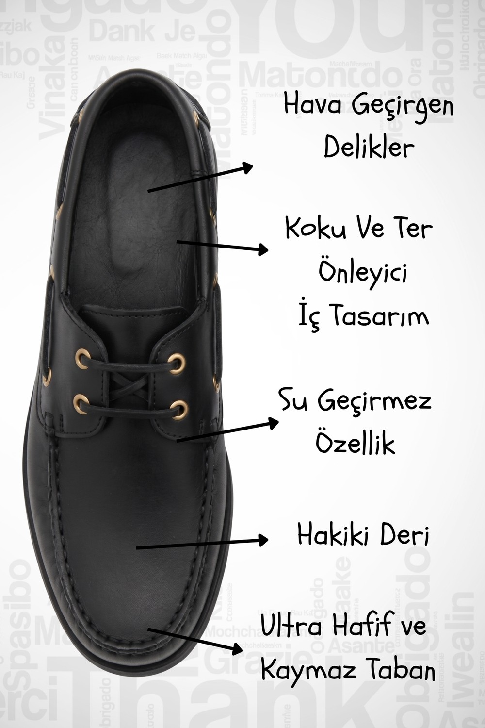 Alta Gracia Gracıa Hakiki Siyah Deri Hafif Ortopedik Loofer Ayakkabı Casual Günlük görsel 3