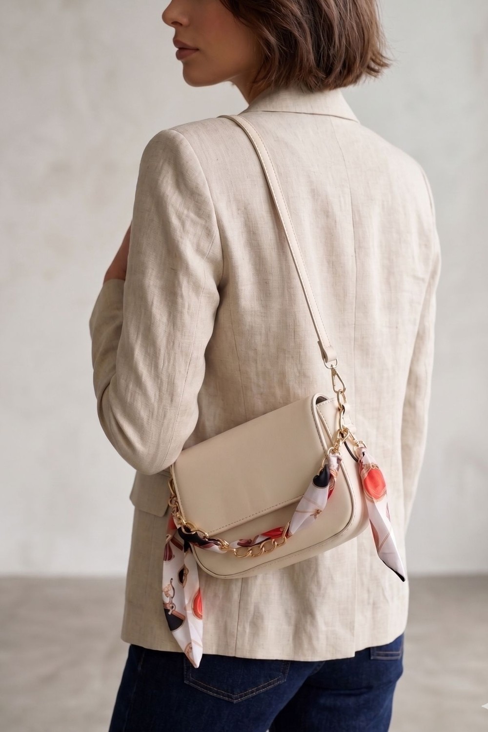 Vivazzaluxe Silk & Chain Model Mini Kadın Deri El, Kol, Omuz Çanta görsel 3