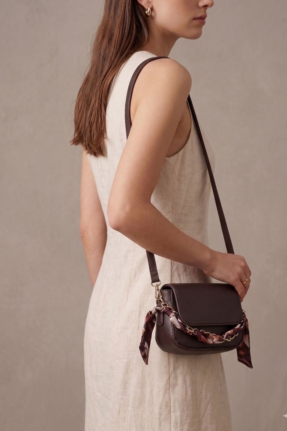 Vivazzaluxe Silk & Chain Model Mini Kadın Deri El, Kol, Omuz Çanta görsel 5