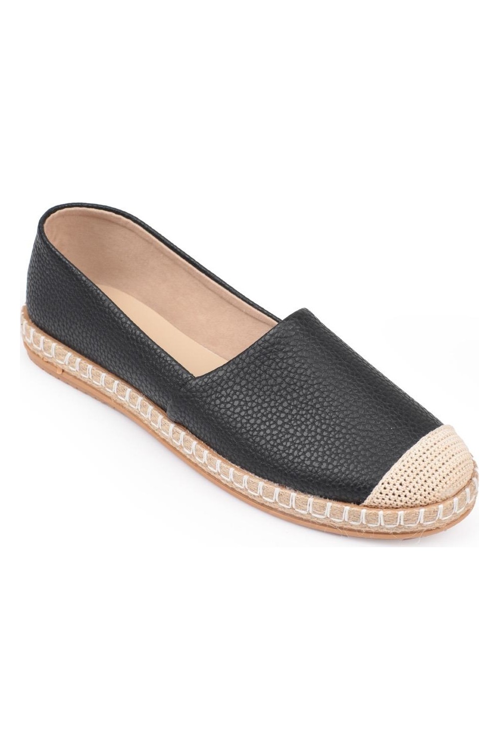 Capone Outfitters Pasarella Cilt Kadın Espadril görsel 3