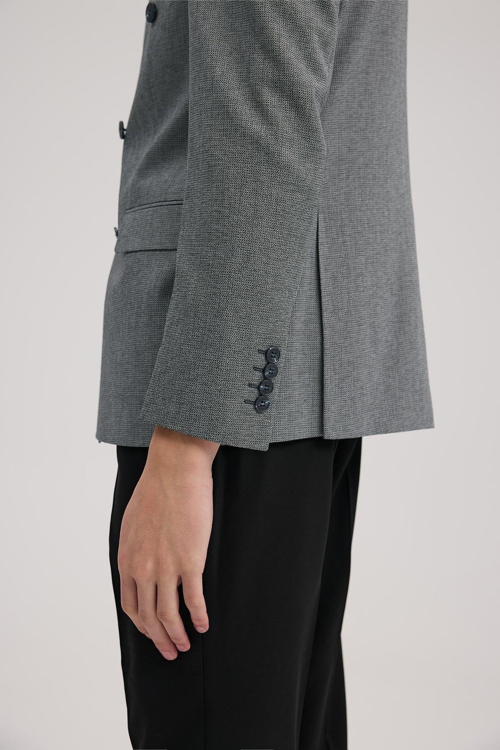 Jakamen Lacivert Slim Fit Kruvaze Erkek Takım Elbise10 görsel 4