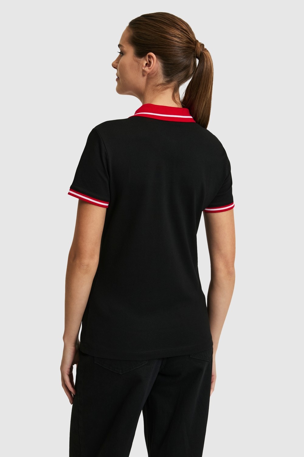 U.S. Polo Assn. Kadın Beyaz Tişört Basic 50323455-VR013 görsel 5