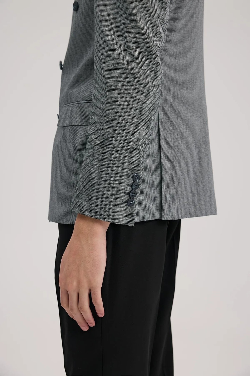Jakamen Lacivert Slim Fit Kruvaze Erkek Takım Elbise görsel 3