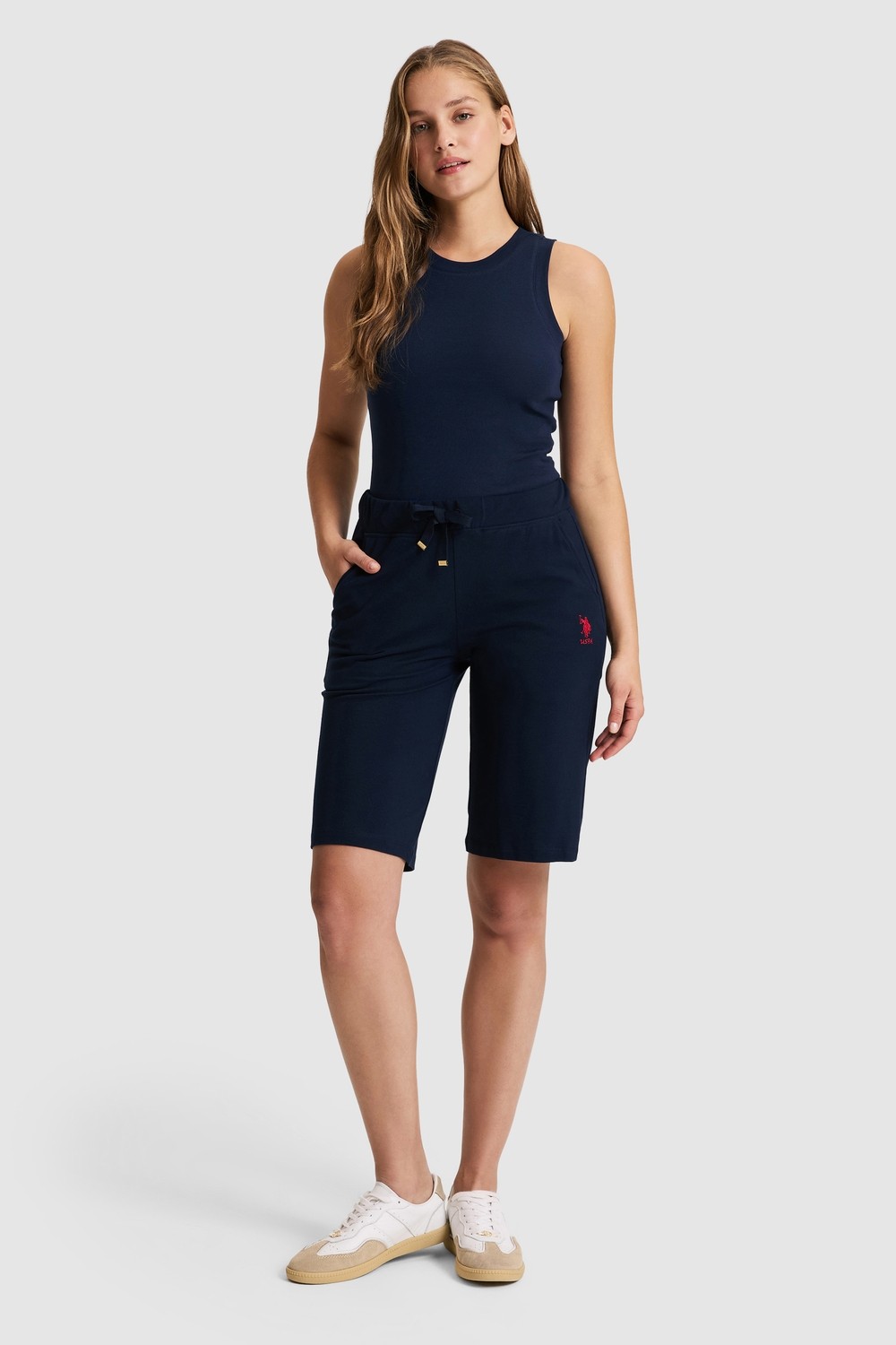 U.S. Polo Assn. Kadın Siyah ORME CAPRI BERMUDA 50321634-VR046