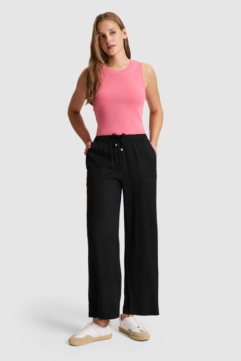 U.S. Polo Assn. Kadın Haki Kanvas Pantolon 50325543-VR027