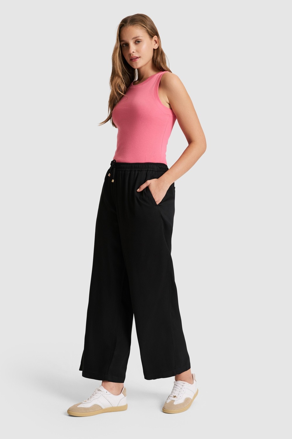 U.S. Polo Assn. Kadın Haki Kanvas Pantolon 50325543-VR027 görsel 3