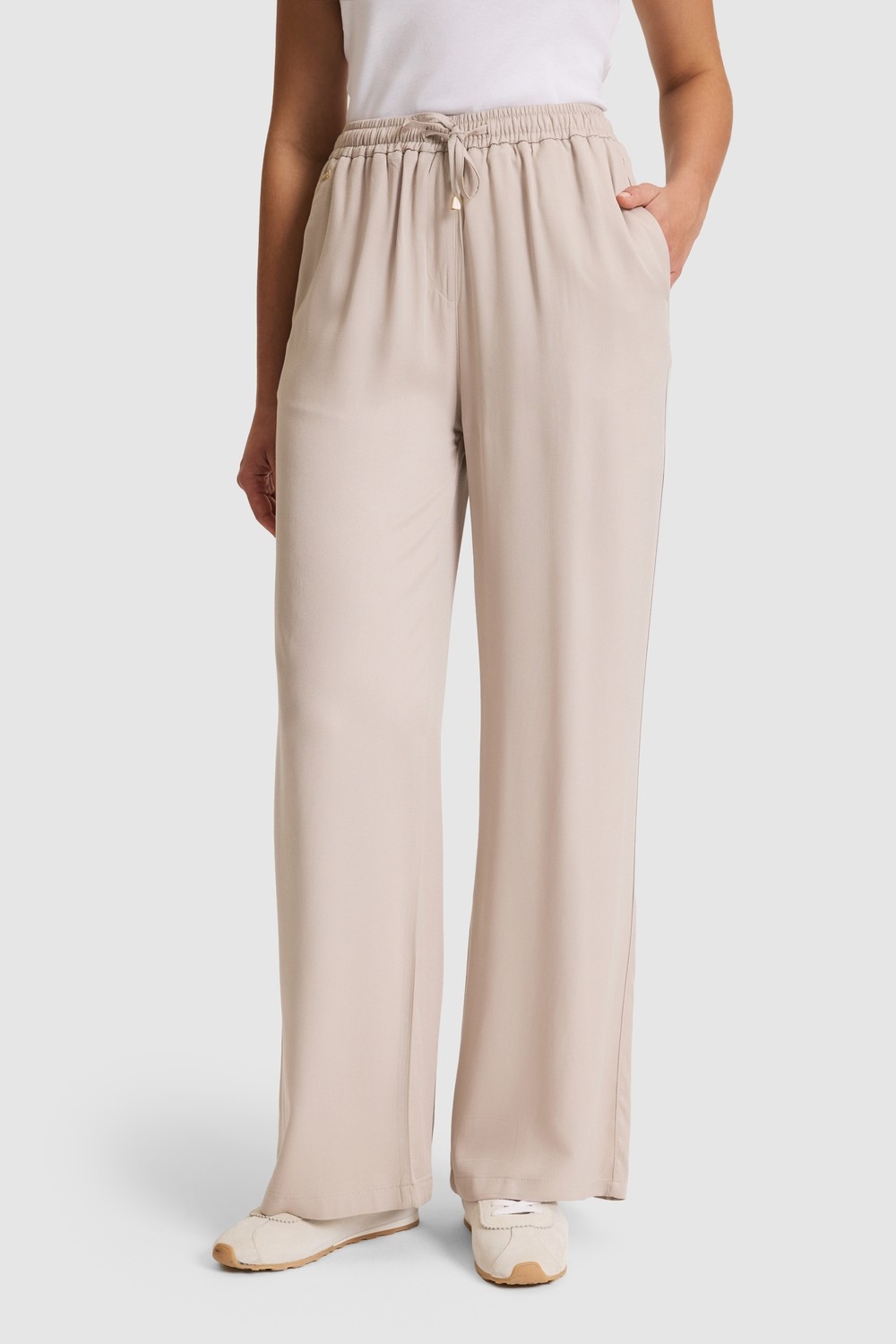 U.S. Polo Assn. Kadın Haki Kanvas Pantolon 50325543-VR027 görsel 8