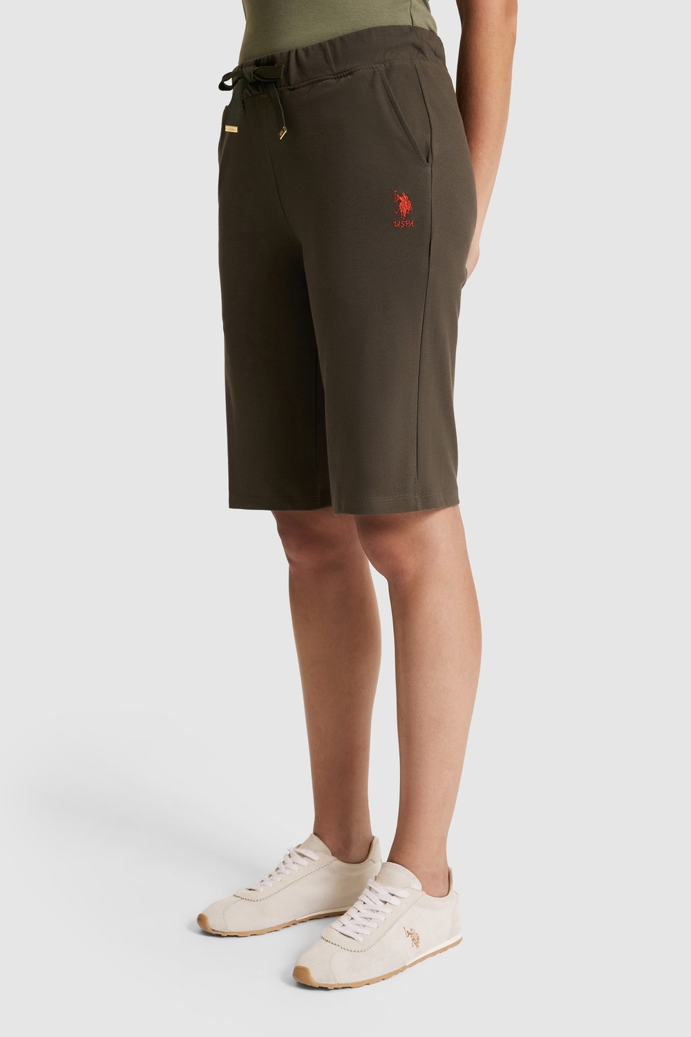 U.S. Polo Assn. Kadın Siyah ORME CAPRI BERMUDA 50321634-VR046 görsel 8