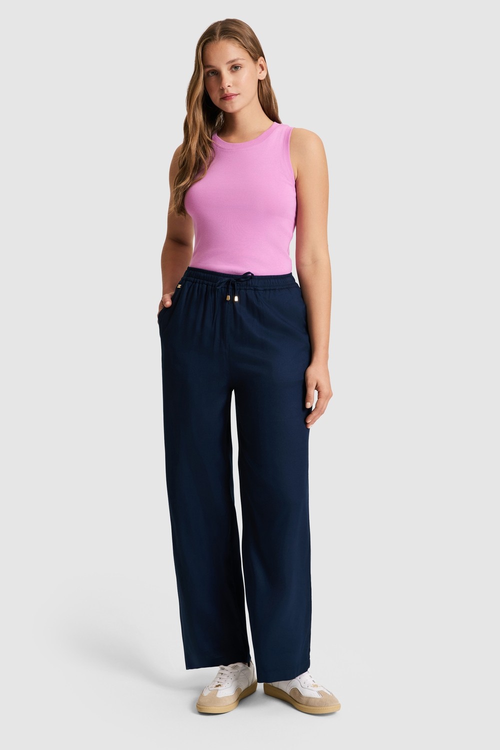 U.S. Polo Assn. Kadın Haki Kanvas Pantolon 50325543-VR027