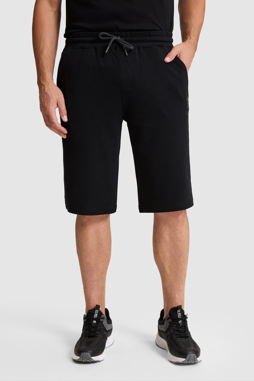 U.S. Polo Assn. Erkek Siyah Örme Şort 50322331-VR046 görsel 2