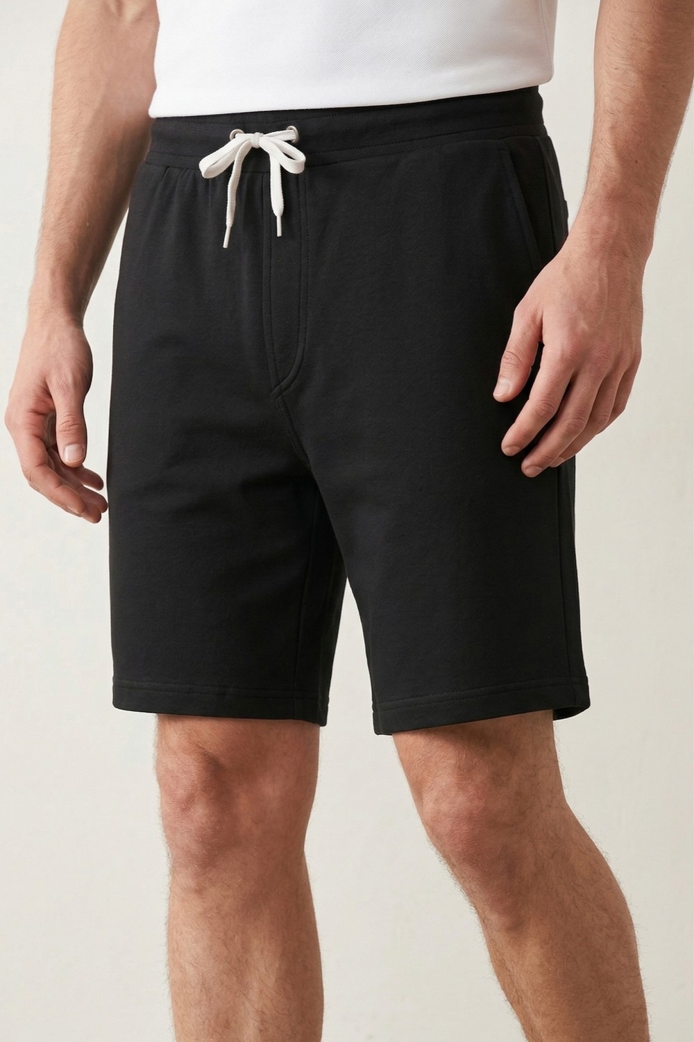 elemge Pamuklu Erkek Gri Casual Şort Yan Cepli Bağcıklı Regular Fit Kalıp Boru Paça Günlük Bermuda 2 Iplik görsel 4