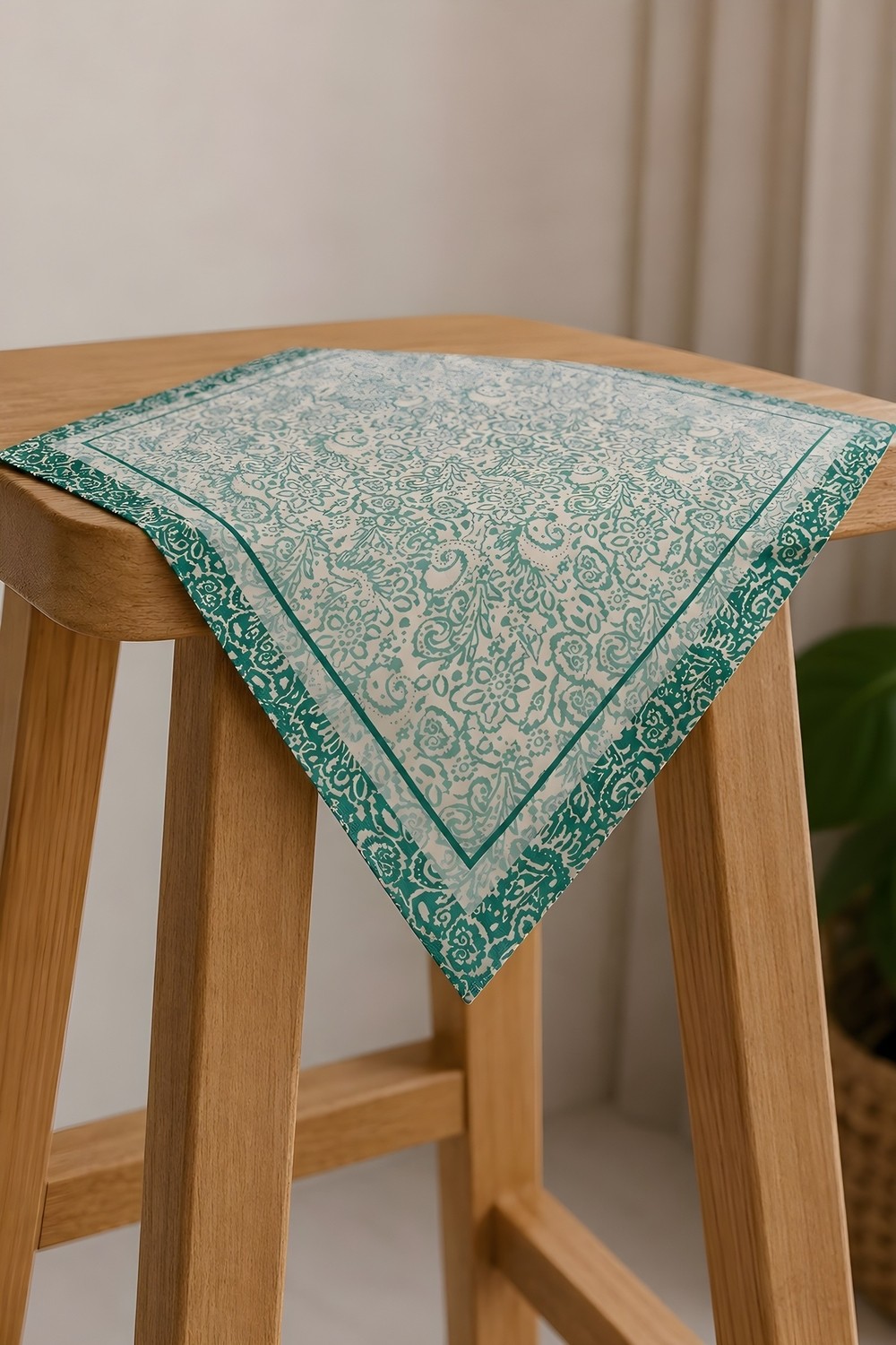 İmaj Butik Turuncu Etnik Desenli Bandana görsel 5