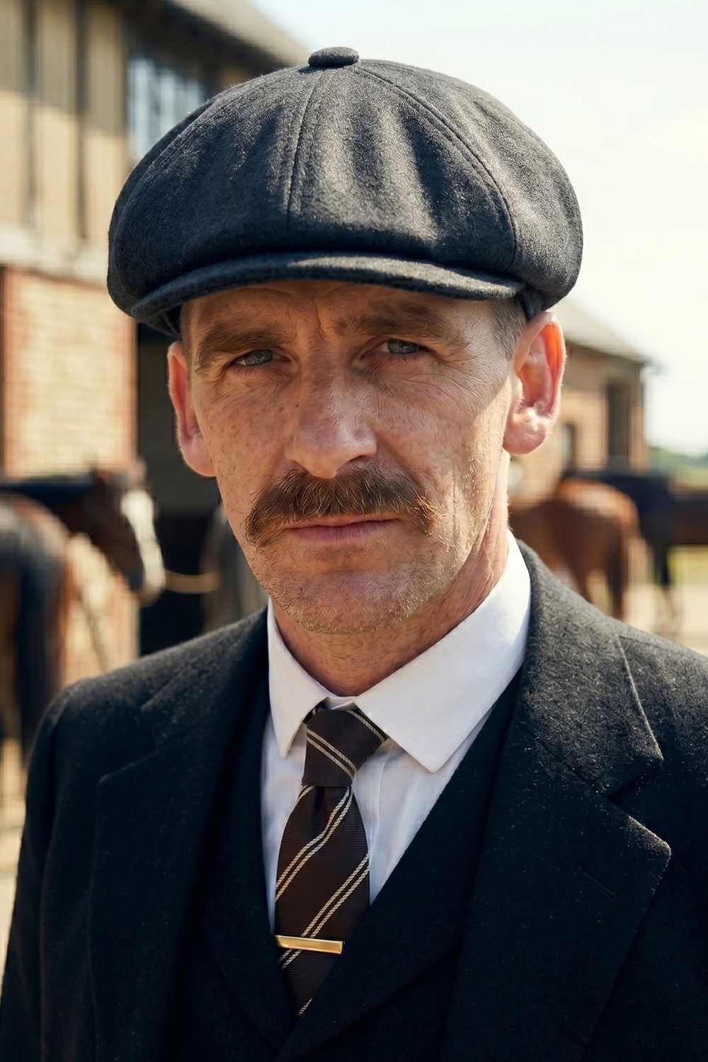 Takı Dükkanı Peaky Blinders Şapka Newsboy Trend 8 Parça Kasket Fötr CP224P görsel 8