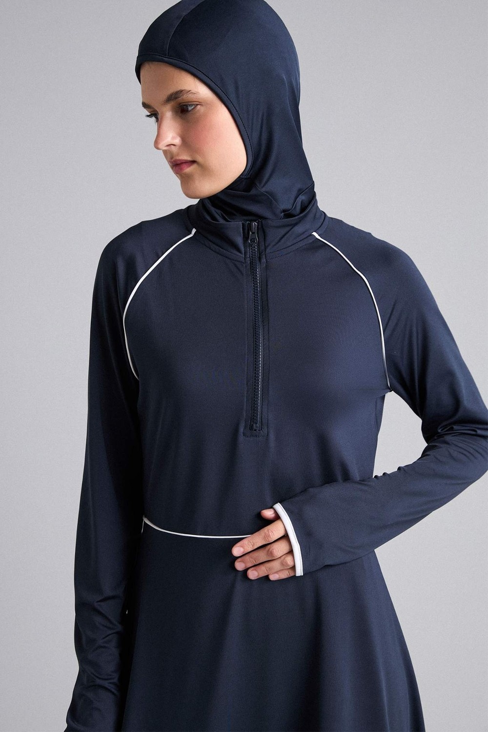 DeFacto Su İtici Regular Fit 4'lü Burkini Mayo G8873AX26SM görsel 5