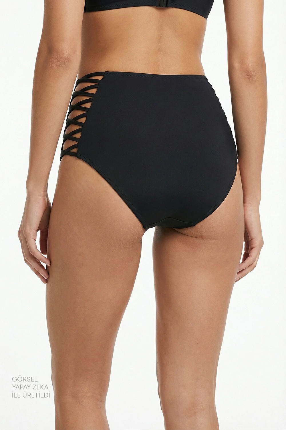 Penti Si̇yah High Fashion Yüksek Bel Bikini Altı görsel 2