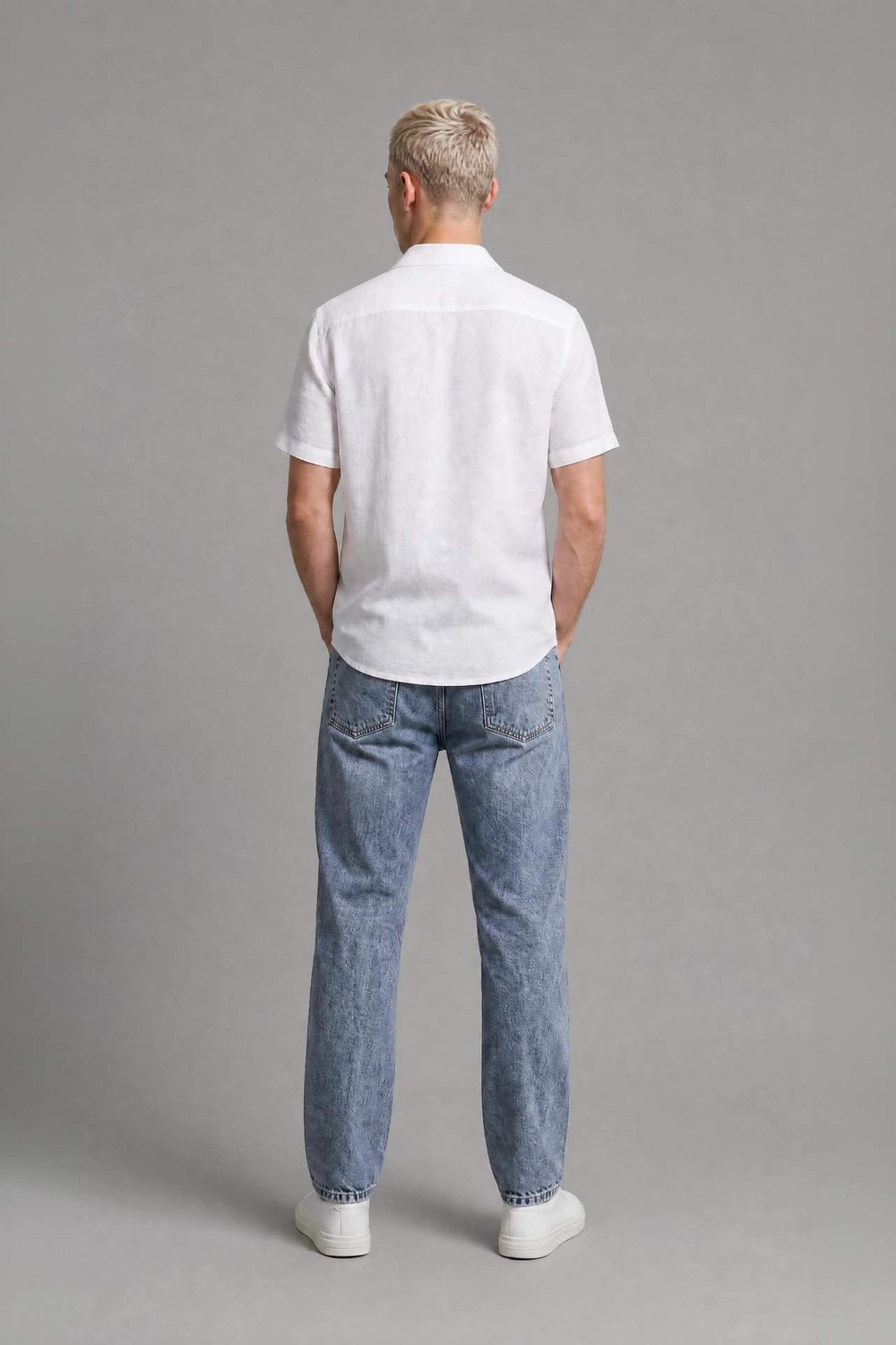 DeFacto %100 Pamuk Straight Fit Normal Bel Jean Pantolon H8248AX26SM görsel 3