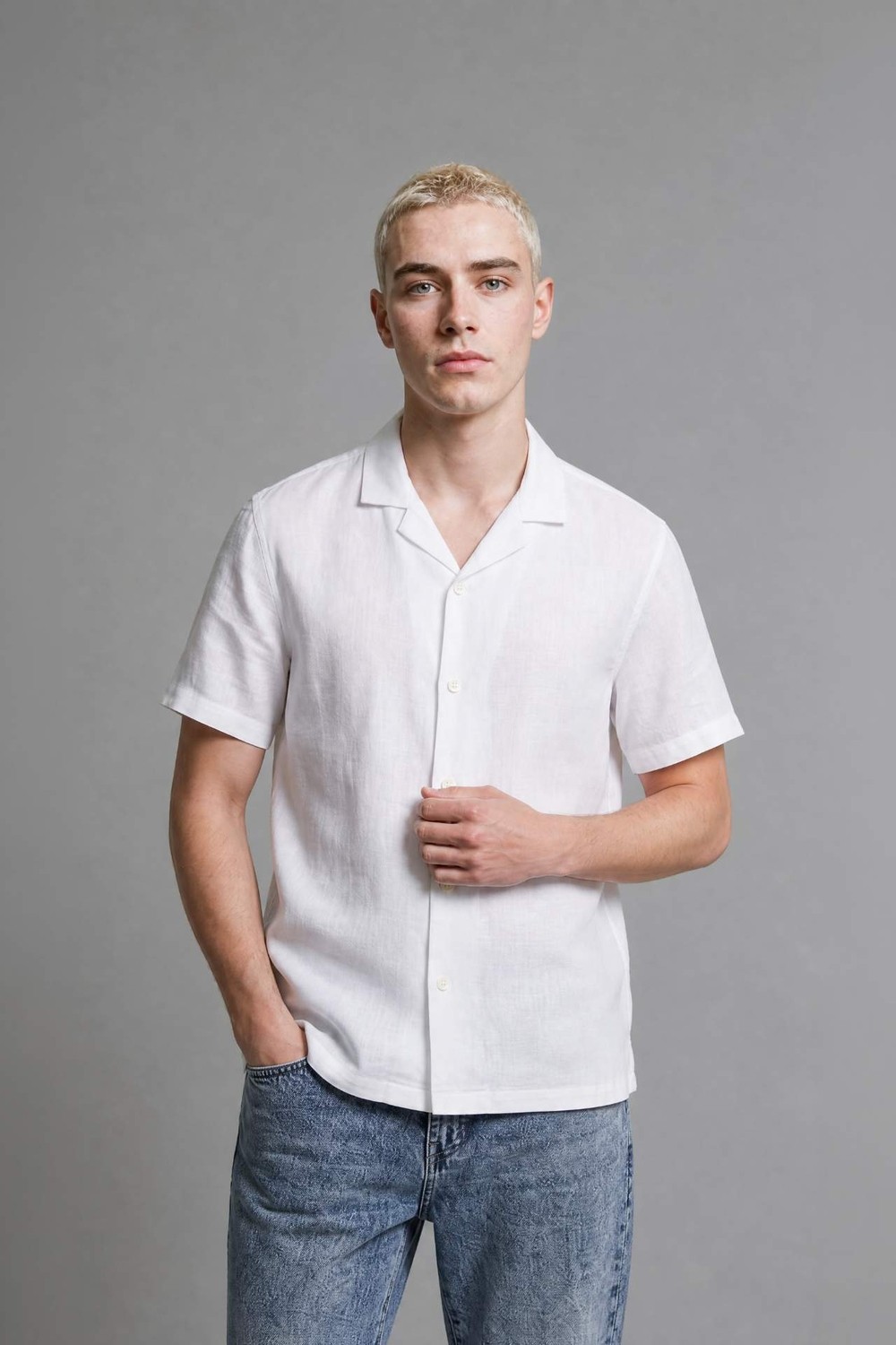 DeFacto %100 Pamuk Straight Fit Normal Bel Jean Pantolon H8248AX26SM görsel 4