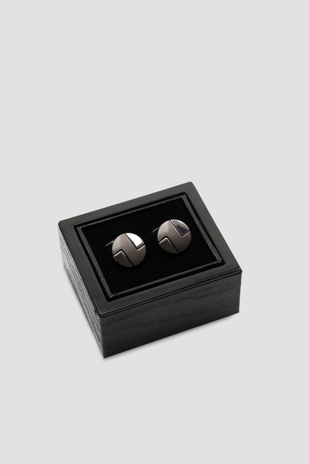 Abbate 98504 Silver Koyu Gri Erkek Kol Düğmesi
