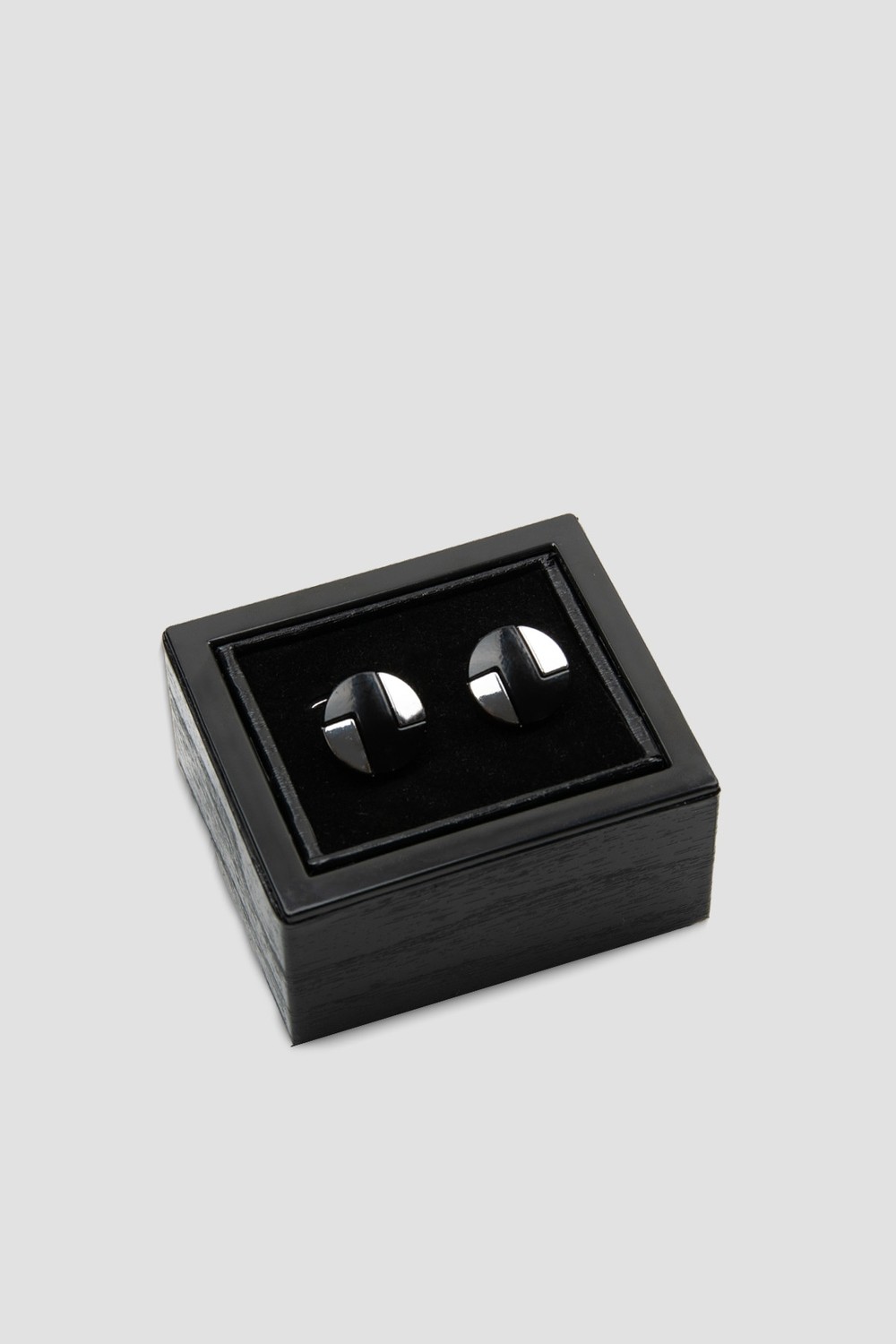 Abbate 98504 Silver Koyu Gri Erkek Kol Düğmesi görsel 4
