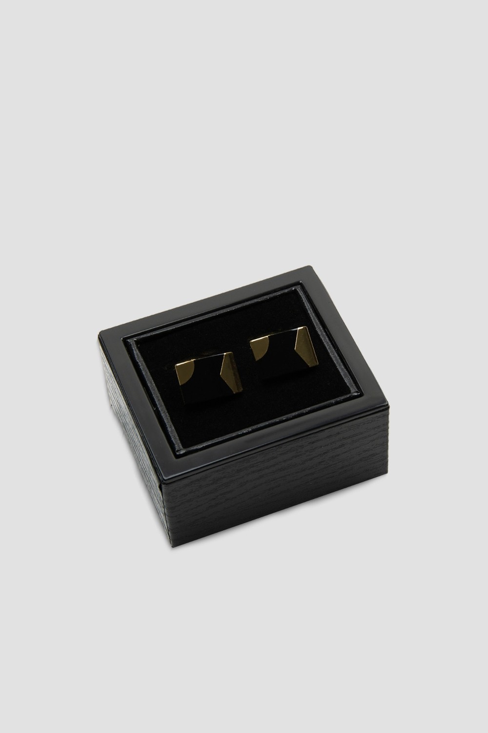 Abbate 98514 Gold Siyah Erkek Kol Düğmesi