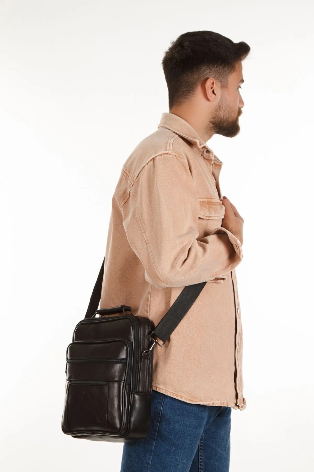 Newish Polo Siyah Deri Çantası Battal Boy newpolo153 - Ergonomik Tasarım ile Günlük Kullanım İçin görsel 2