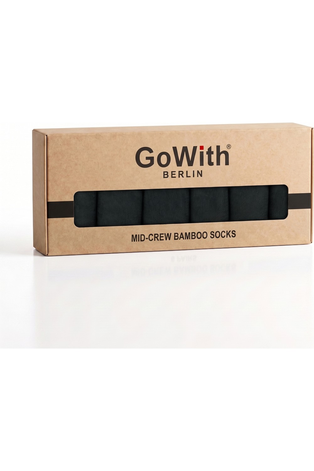 GoWith 6'lı Bambu Premium Siyah - Renkli Dikişsiz Kutulu Nefes Alabilir Klasik Erkek - Kadın Çorap 3560 görsel 2