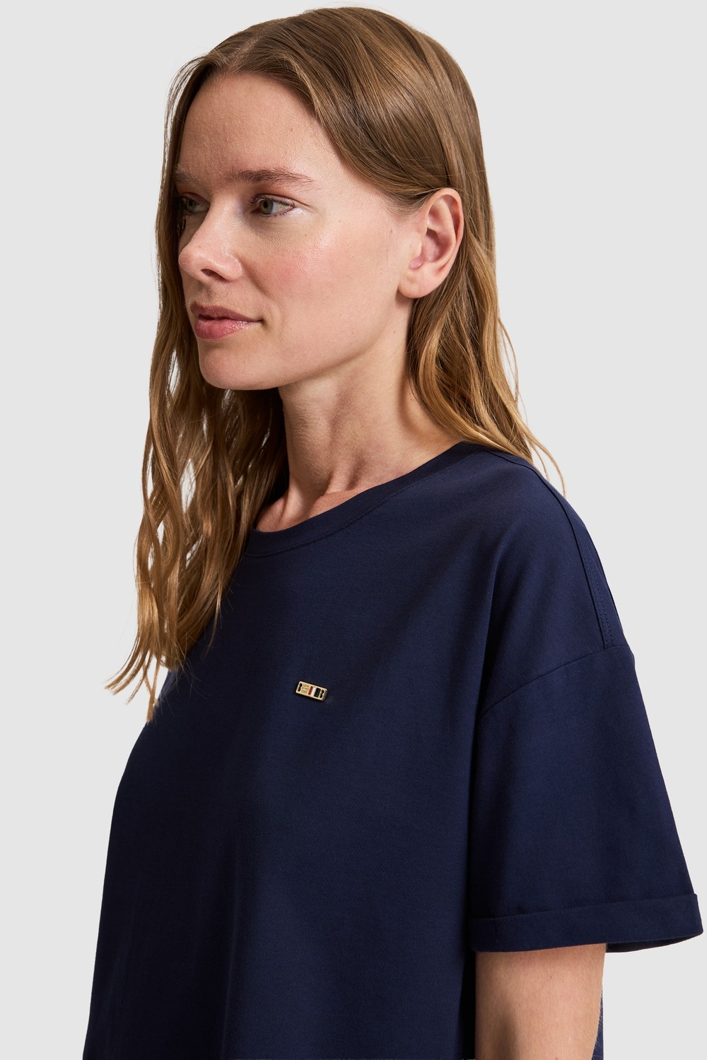 U.S. Polo Assn. Kadın Antrasit Bisiklet Yaka Basic Tişört 50323545-VR006 görsel 2