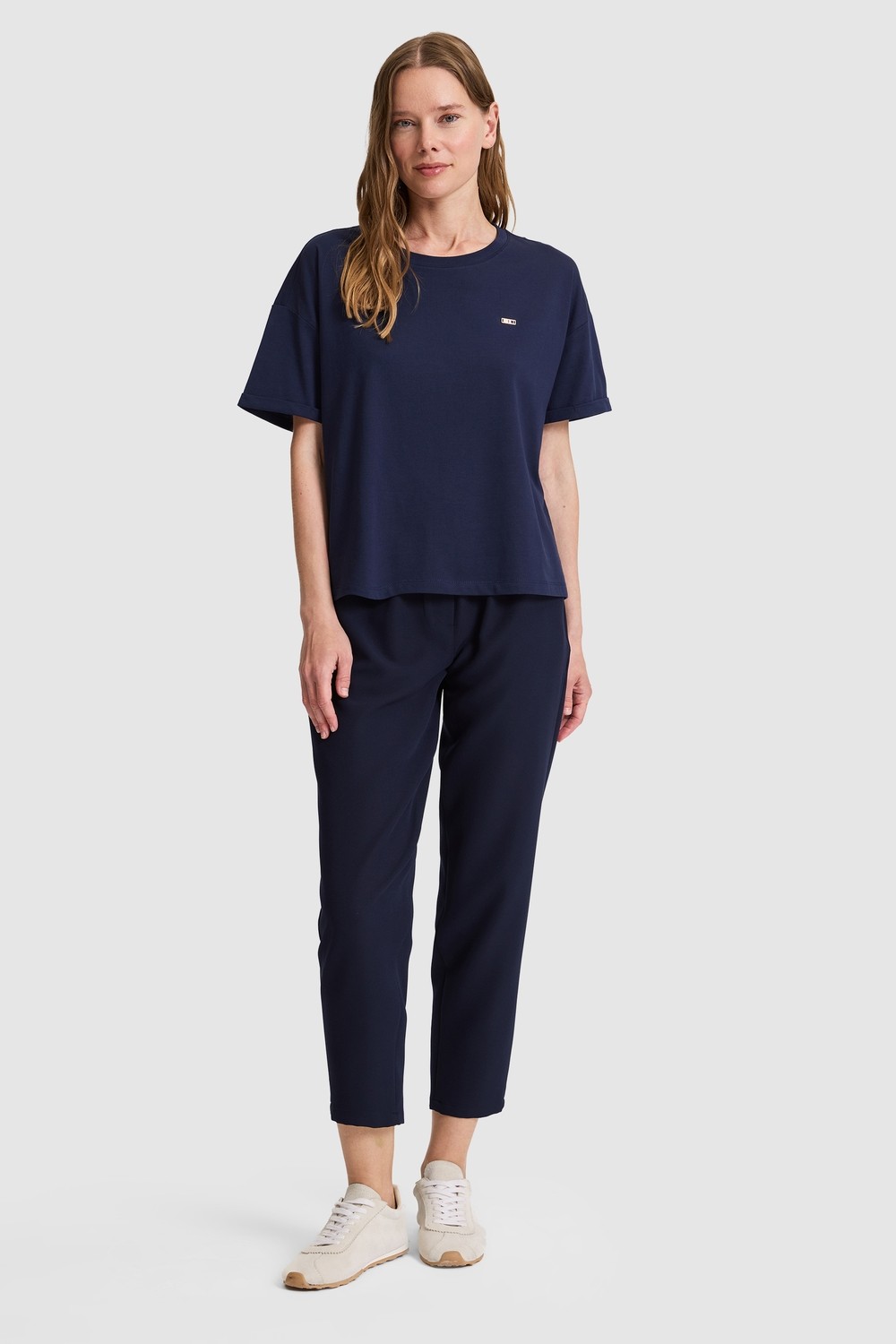 U.S. Polo Assn. Kadın Antrasit Bisiklet Yaka Basic Tişört 50323545-VR006 görsel 5