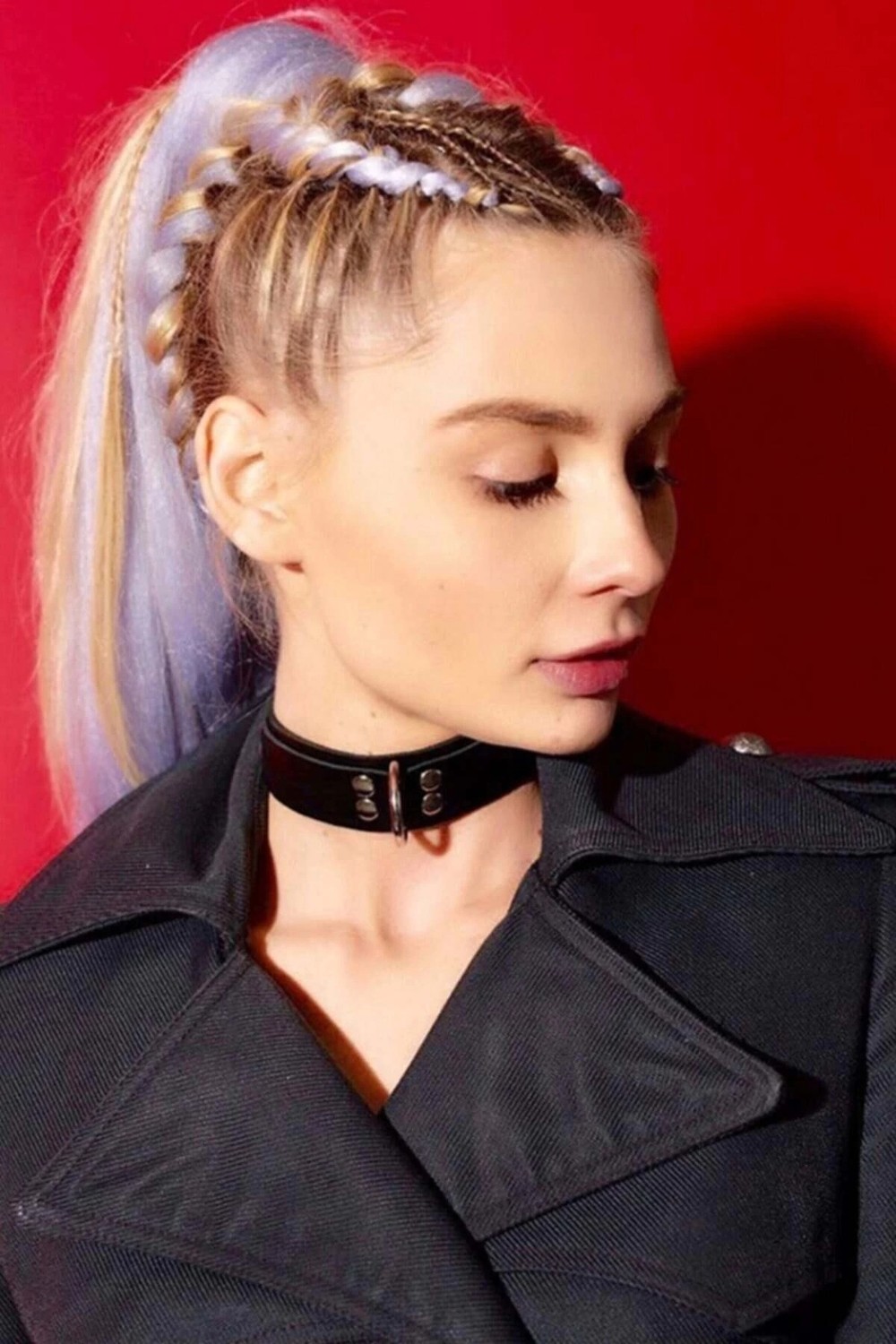 Nemere Kadın Ayarlanabilir Cool Şık Deri Choker Tasma - BRF682