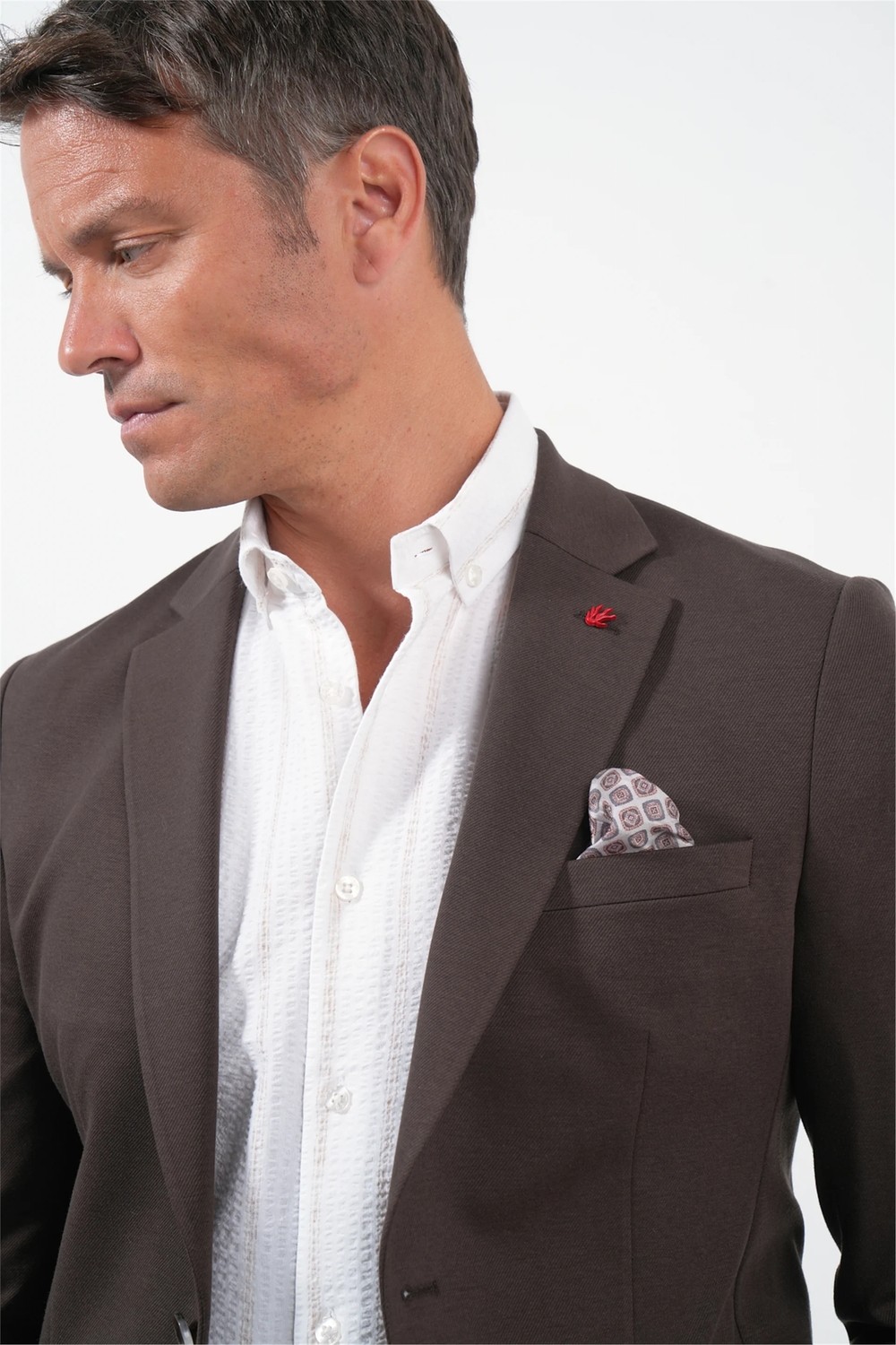 İmza Camel 6 Drop Slim Fit Pamuklu Ceket 1002260126 görsel 5