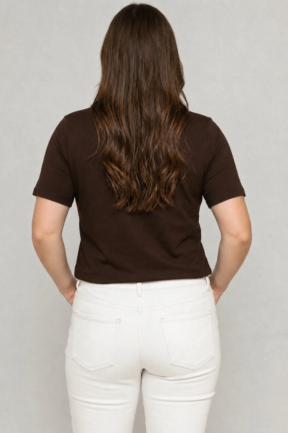Curvy Trend Büyük Beden V Yaka Çapraz Bantlı Kısa Kol Bluz görsel 7