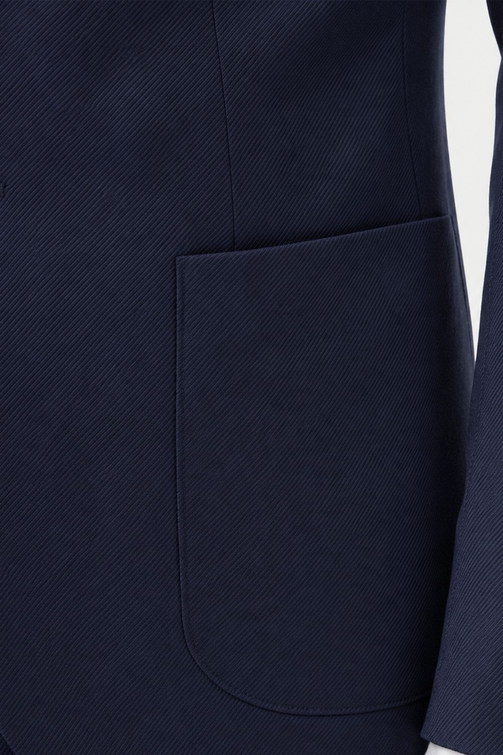 Deepsea Lacivert Premium Çizgi Dokulu Slim Fit Likralı 2’li Erkek Takım Elbise 2600821 görsel 5