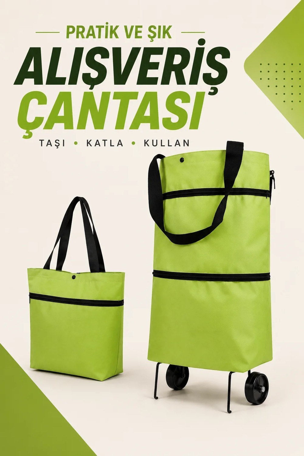 Dorasan Katlanabilir Alışveriş Çantası