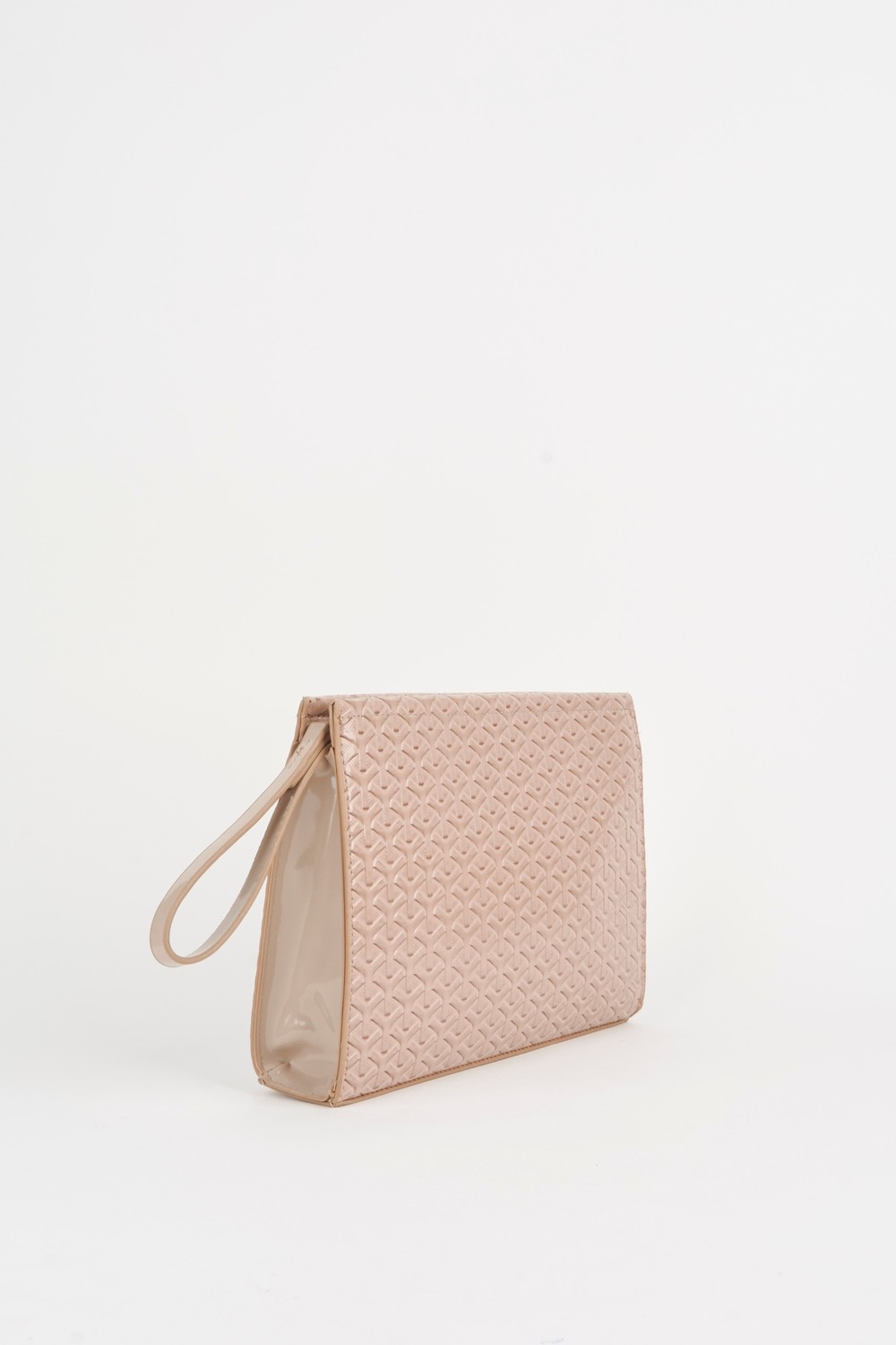 Vivaq Kadın Petunya Dokulu Vizon Astarlı Suni Deri Bilek Askılı Portföy El ve Clutch Çanta görsel 2