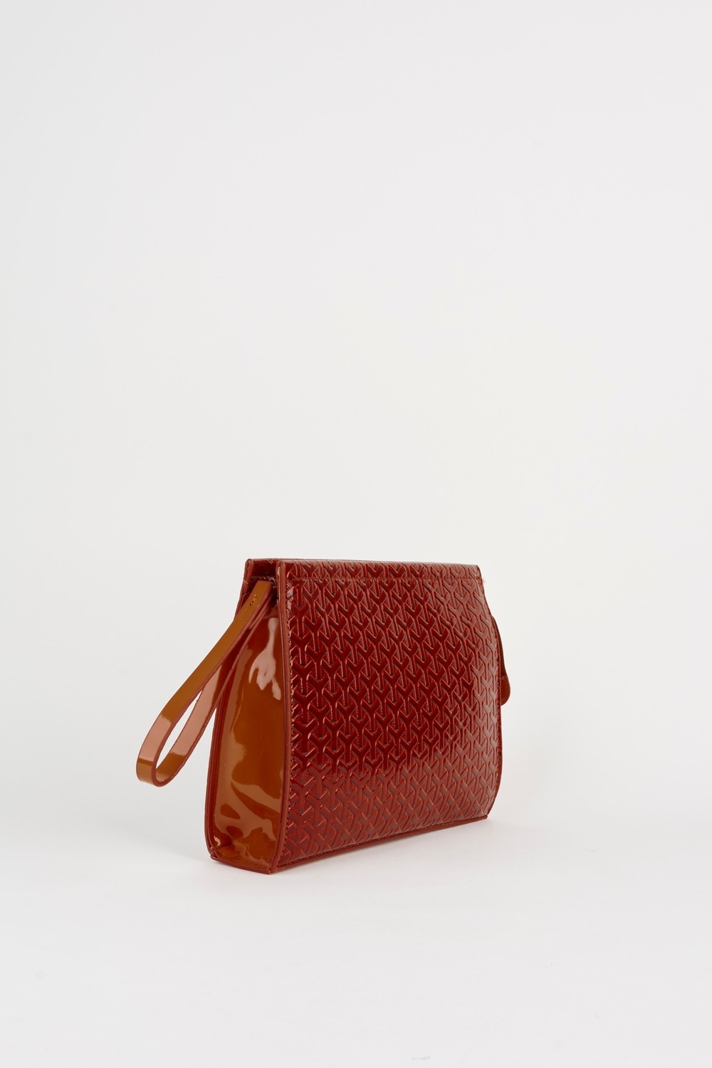 Vivaq Kadın Petunya Dokulu Taba Astarlı Suni Deri Bilek Askılı Portföy El ve Clutch Çanta