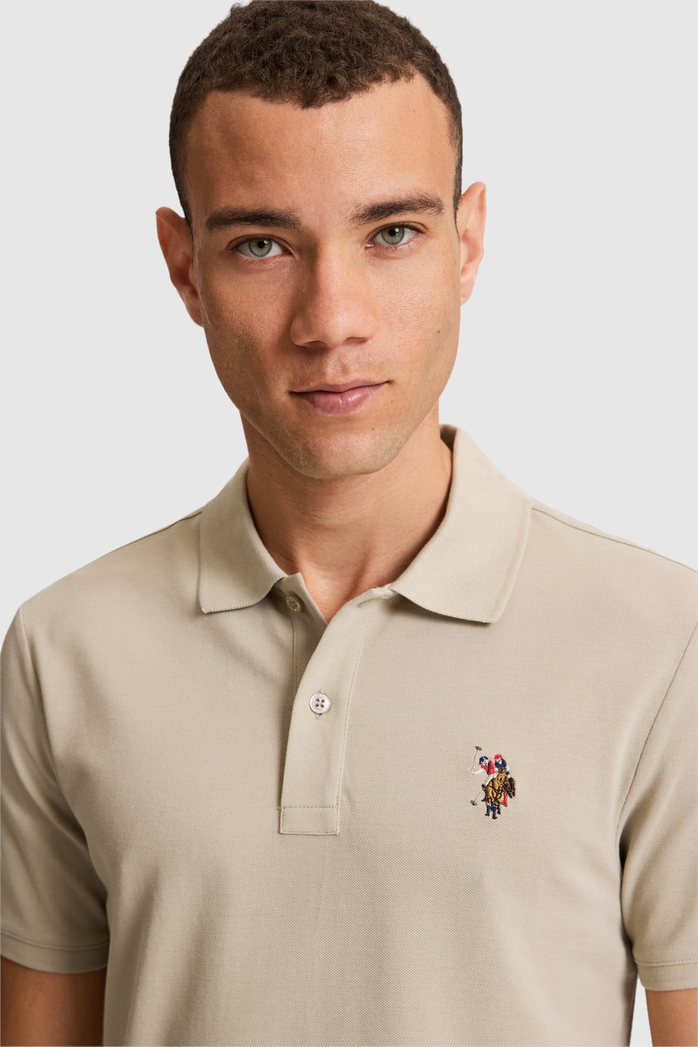U.S. Polo Assn. Erkek Açık Gri Tişört Basic 50326972-VR001 görsel 2