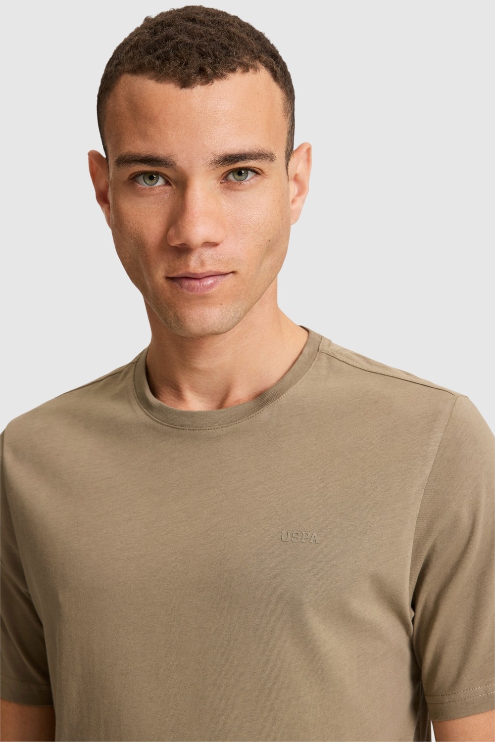 U.S. Polo Assn. Erkek Koyu Yeşil Regular Fit Polo Yaka Basic Tişört 50327022-VR079 görsel 2