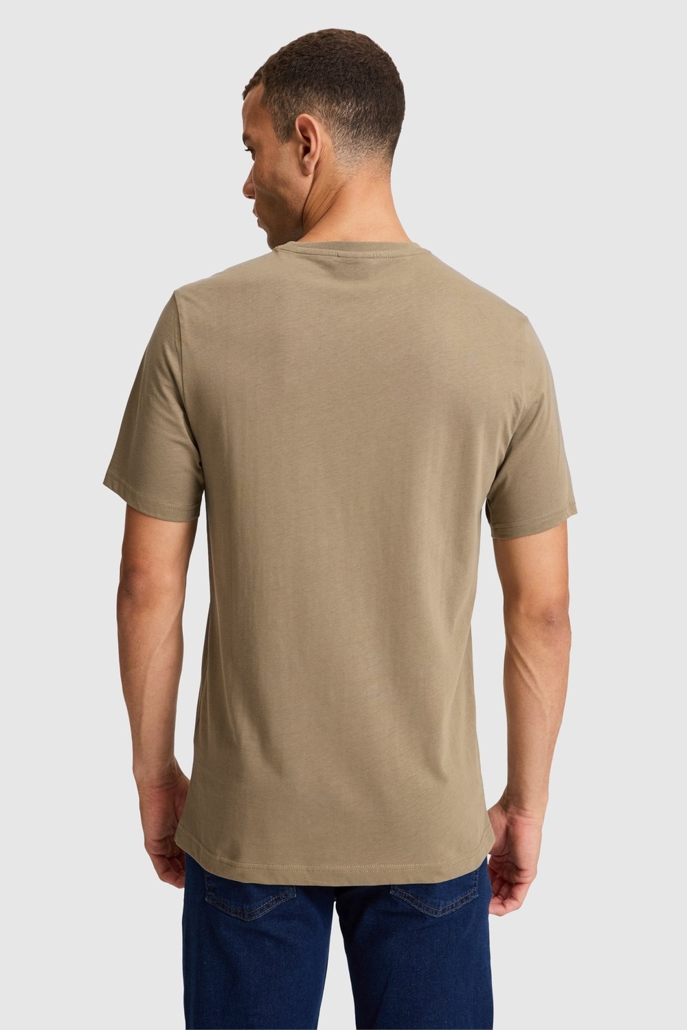 U.S. Polo Assn. Erkek Koyu Yeşil Regular Fit Polo Yaka Basic Tişört 50327022-VR079 görsel 6