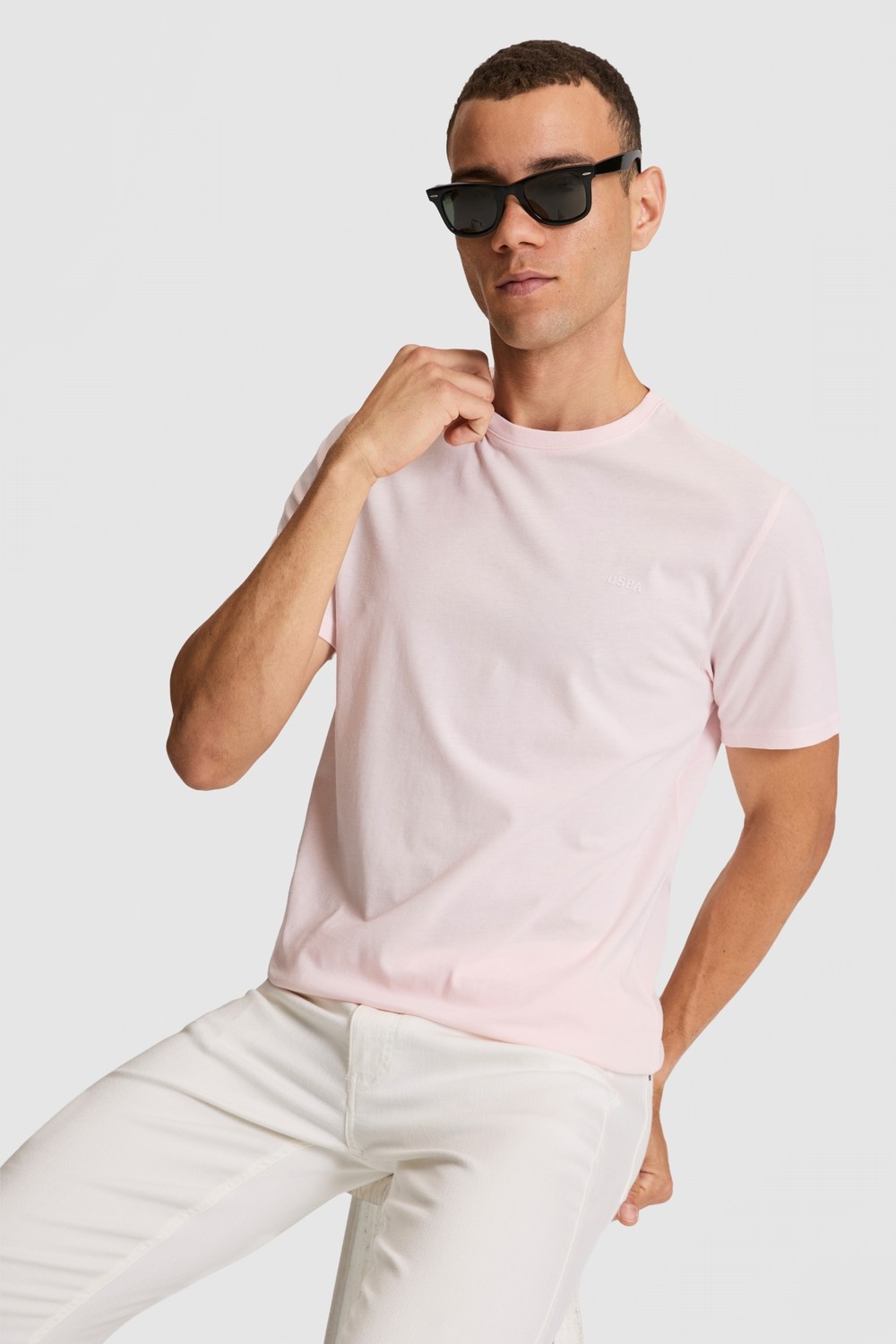 U.S. Polo Assn. Erkek Koyu Yeşil Regular Fit Polo Yaka Basic Tişört 50327022-VR079 görsel 8